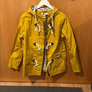 Mustard Yellow Women’s Rain Jacket with Hood